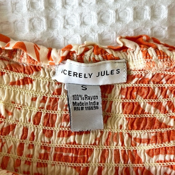 Sincerely Jules orange tropical print maxi dress - Picture 4 of 4